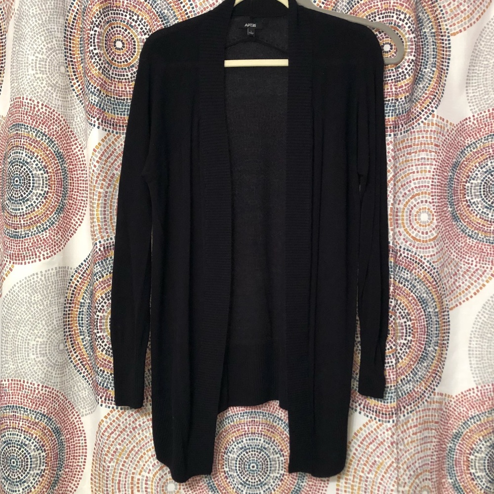 Black cardigan